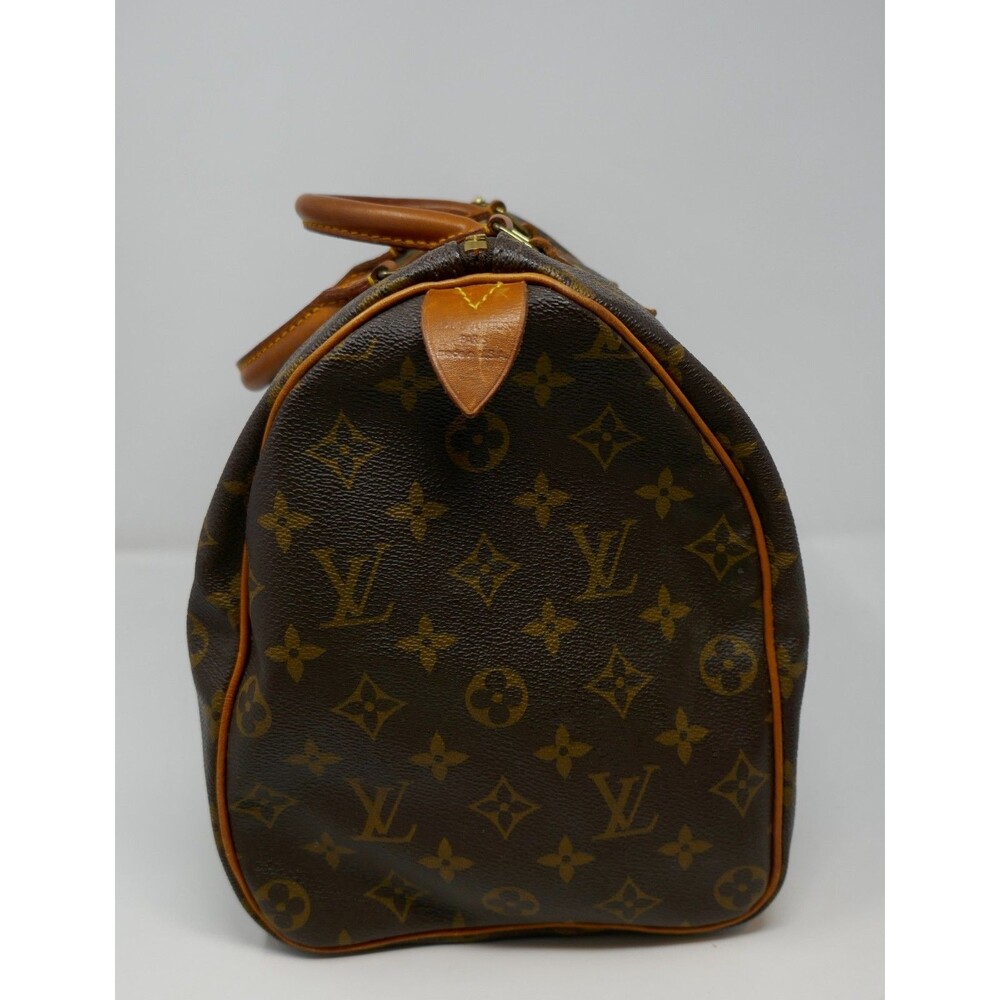 Louis Vuitton Vintage Monogram Canvas Speedy 35 Bag Handbag - Picture 2 of 16